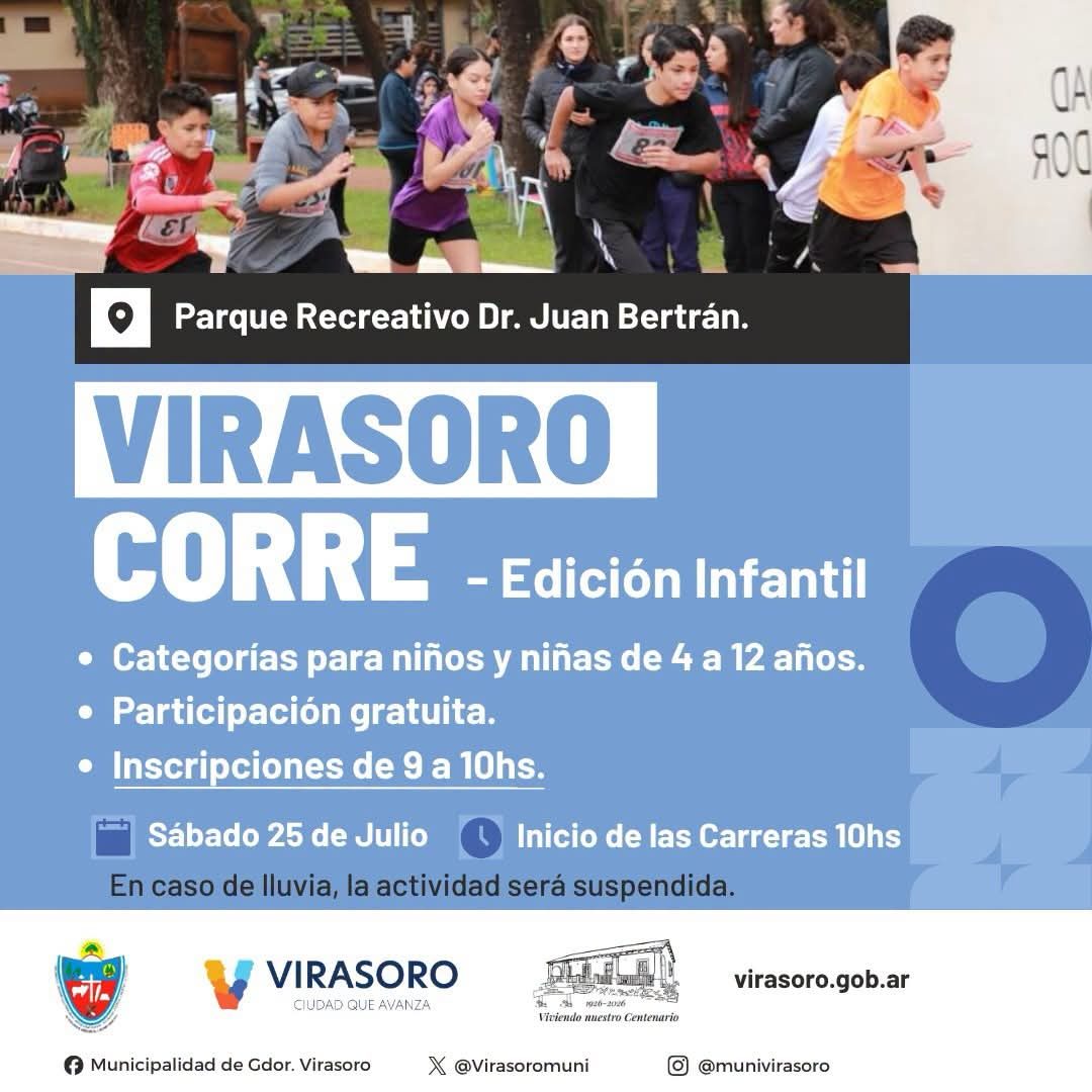 Virasoro Corre lanza su edición para chicos