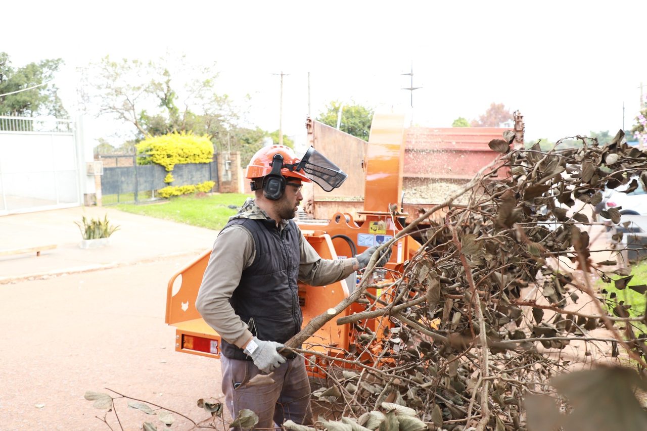 Virasoro suma una chipeadora para mejorar la limpieza urbana