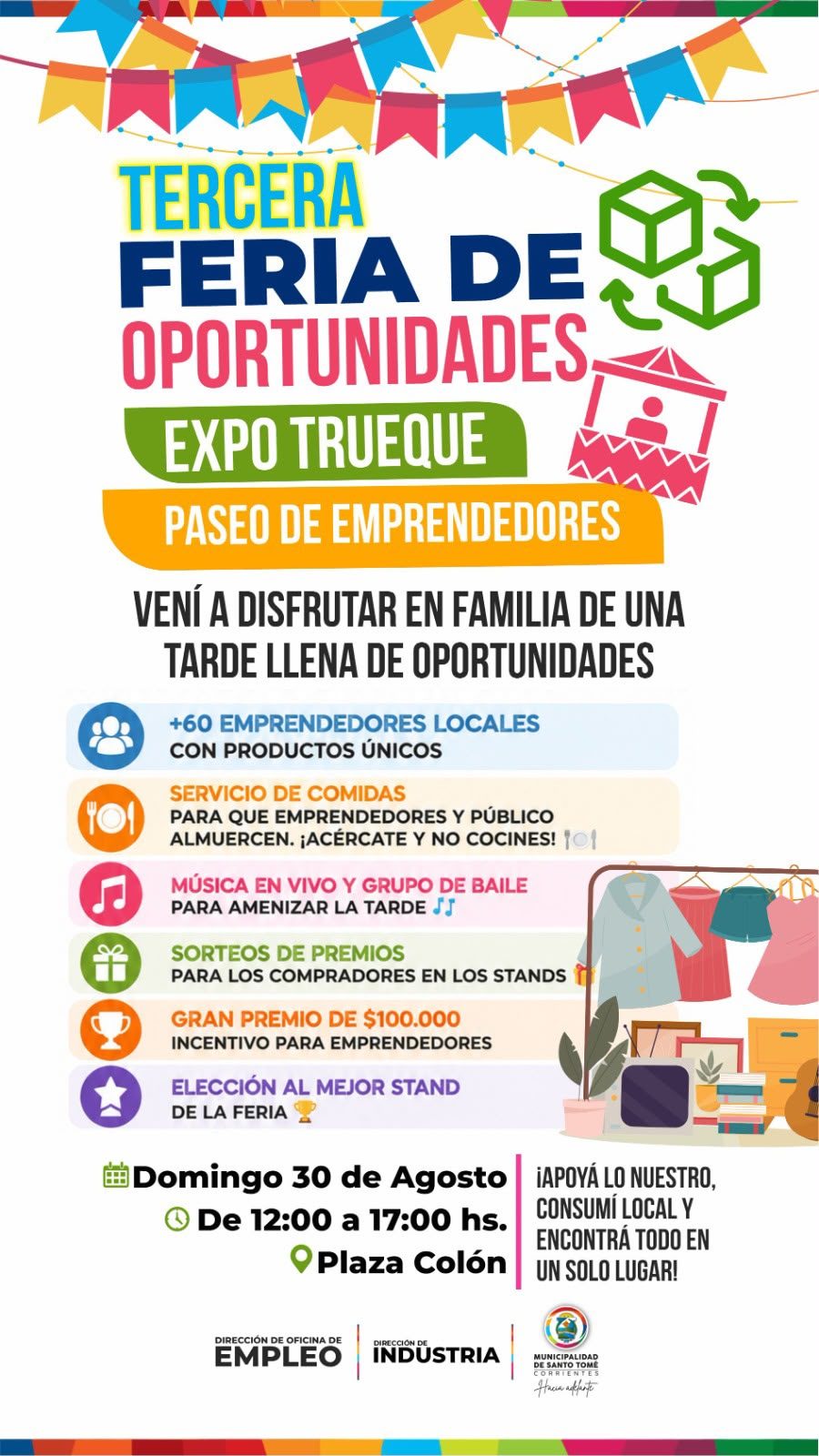 Vuelve la Feria del Trueque a Plaza Colón