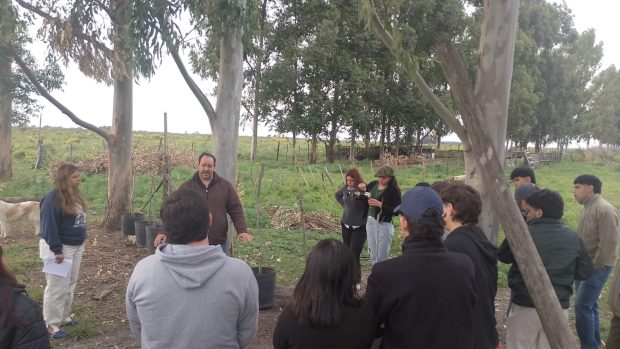 Estudiantes correntinos visitaron una finca de nuez pecán