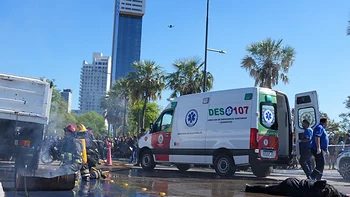 Simulacro de choque en la Costanera para alertar a estudiantes