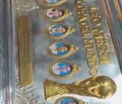 Pallarols creó una pieza artesanal única para homenajear a Messi