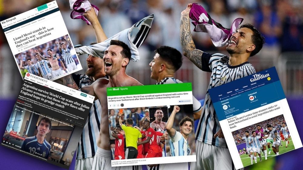 Prensa inglesa se ilusiona con el duelo ante Messi en semis