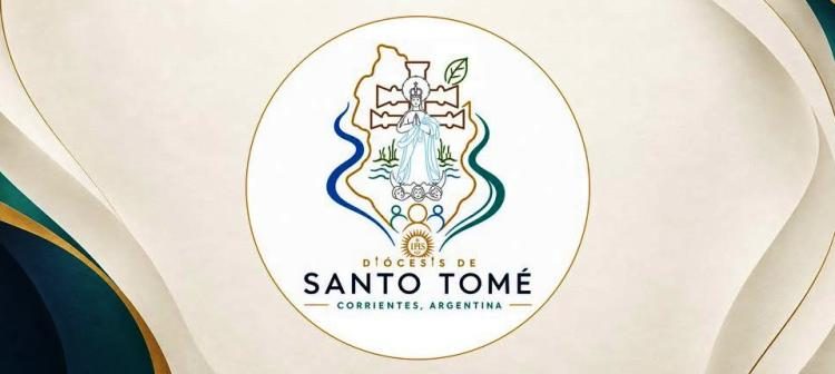 Santo Tomé tiene nuevo logo diocesano con la cruz, la Virgen y los ríos