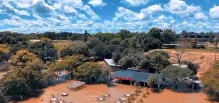 La crecida del Paraná ya cubre la playa Yvaga Punta Norte en Ituzaingó