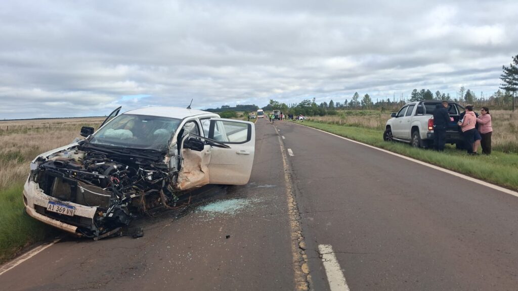Choque frontal en la ruta 14 dejó una muerta y tres heridos graves