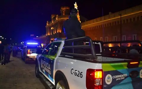 Operativo de seguridad en Corrientes por Argentina vs Suiza