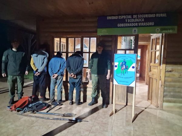 Virasoro: tres hombres cazaban sin permiso y fueron demorados