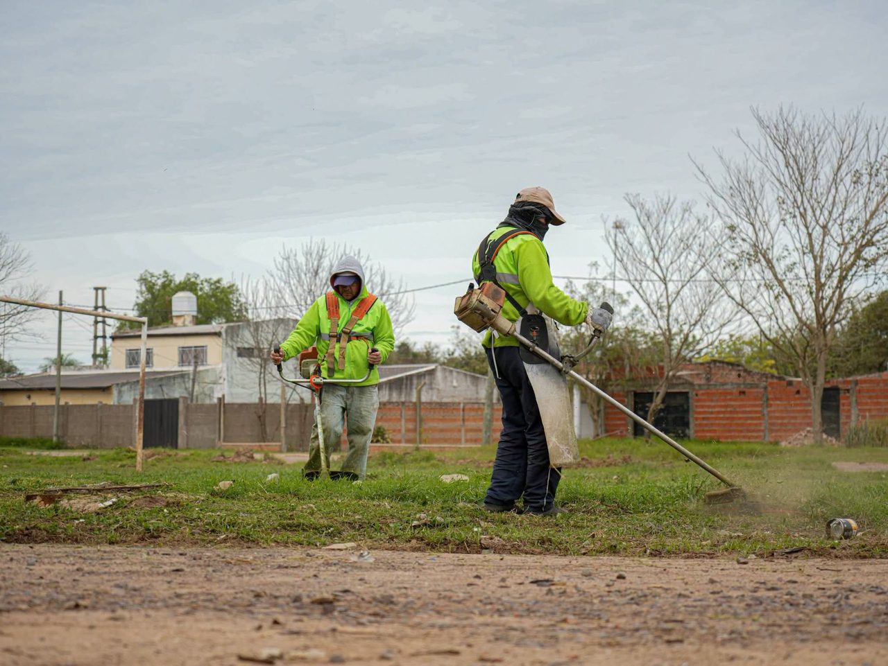 Trabajos preventivos en el barrio Quintana ante lluvias