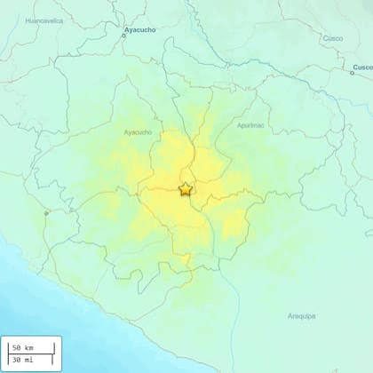 Sismo de magnitud 6.7 sacudió el centro de Perú