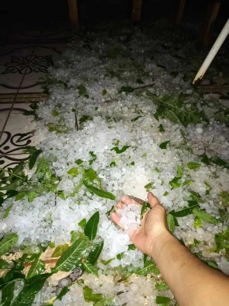 Granizo con piedras grandes voló techos en Posadas y Garupá