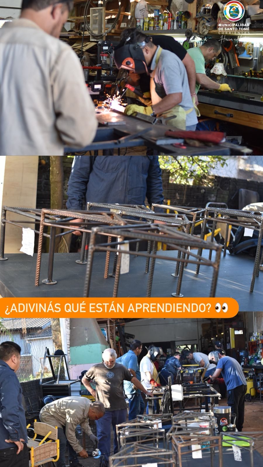 Alumnos del curso de soldadura suman horas de práctica