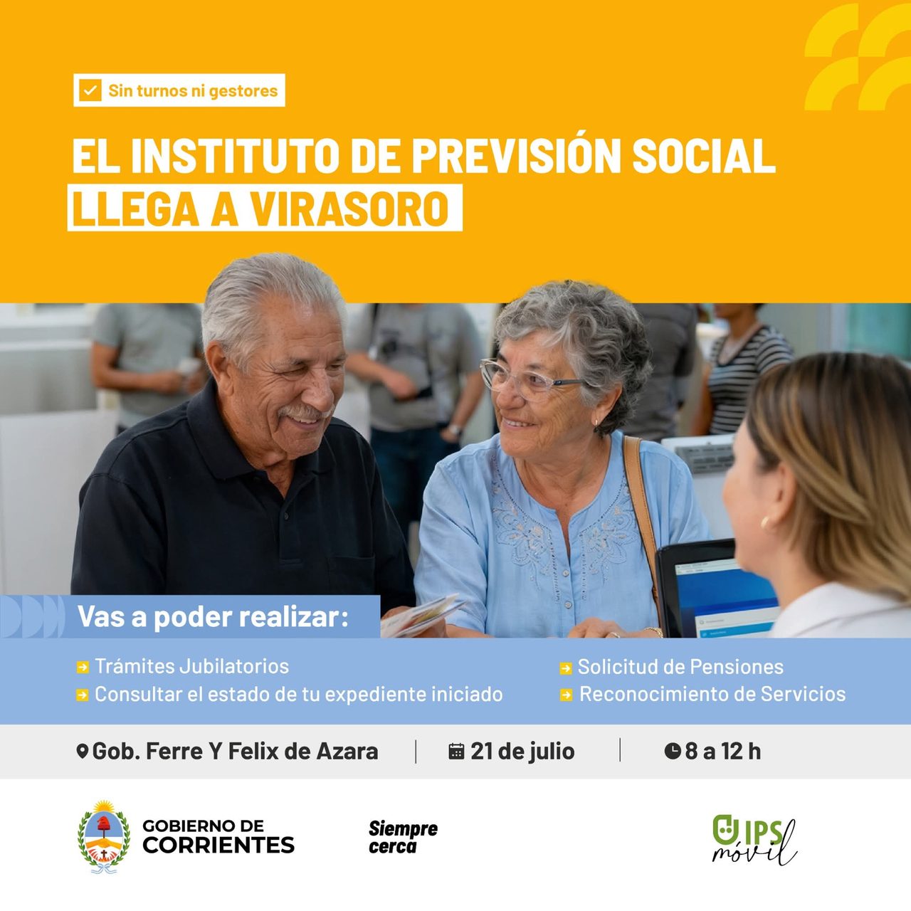 El IPS lleva sus oficinas móviles a Virasoro