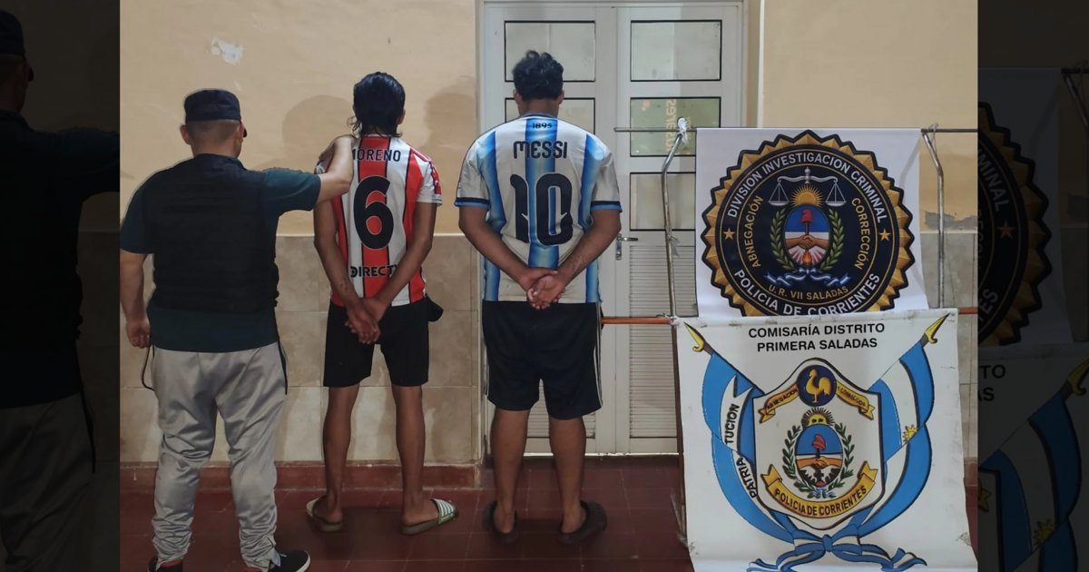 Saladas: sorprendieron a dos hombres que robaban en una casa