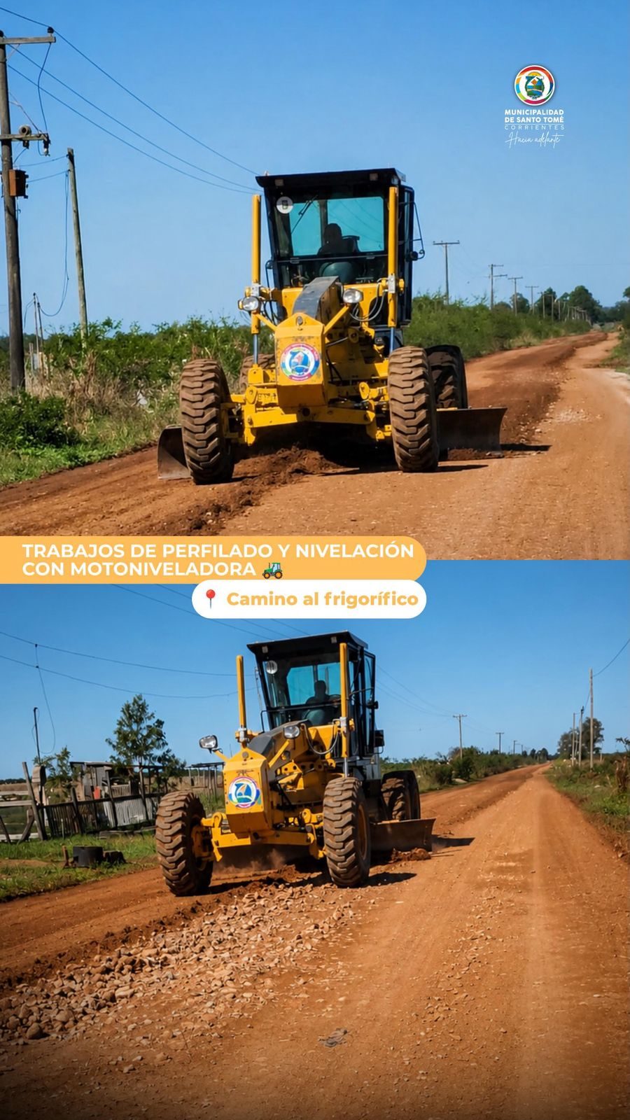 Nivelan el camino de acceso al frigorífico