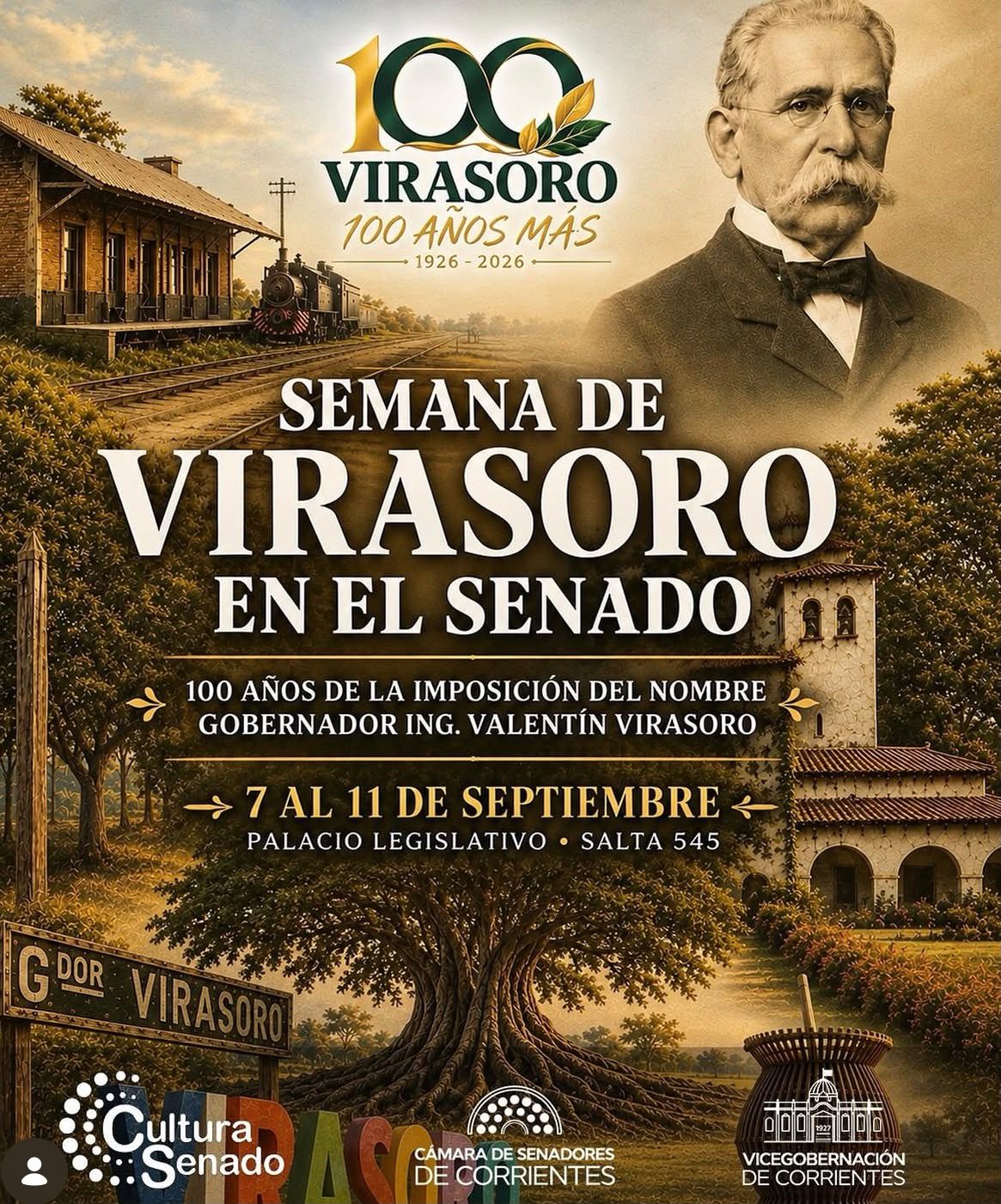La Legislatura correntina celebra el centenario de Virasoro