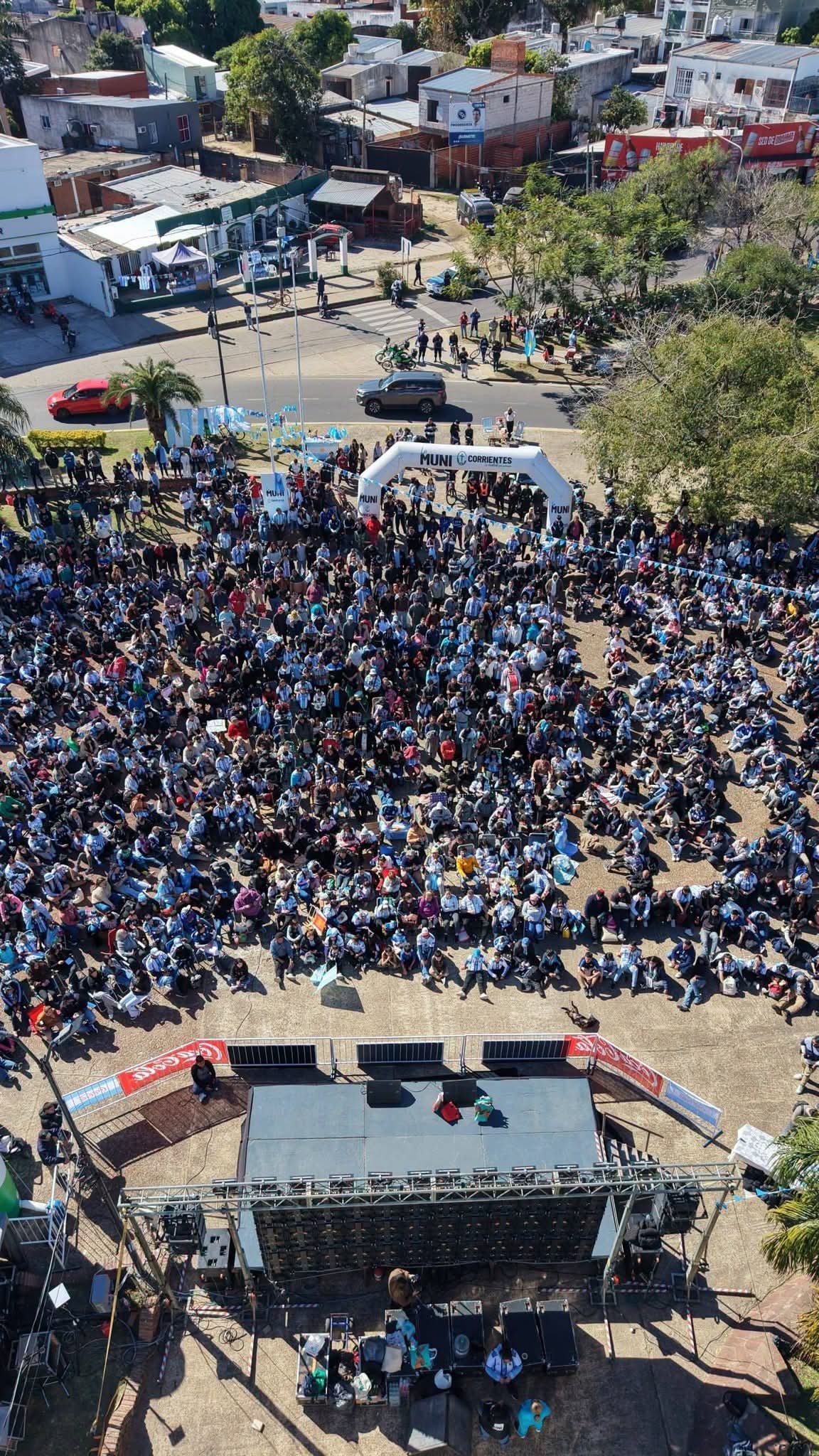 Fan Fest en Corrientes para Argentina vs Suiza