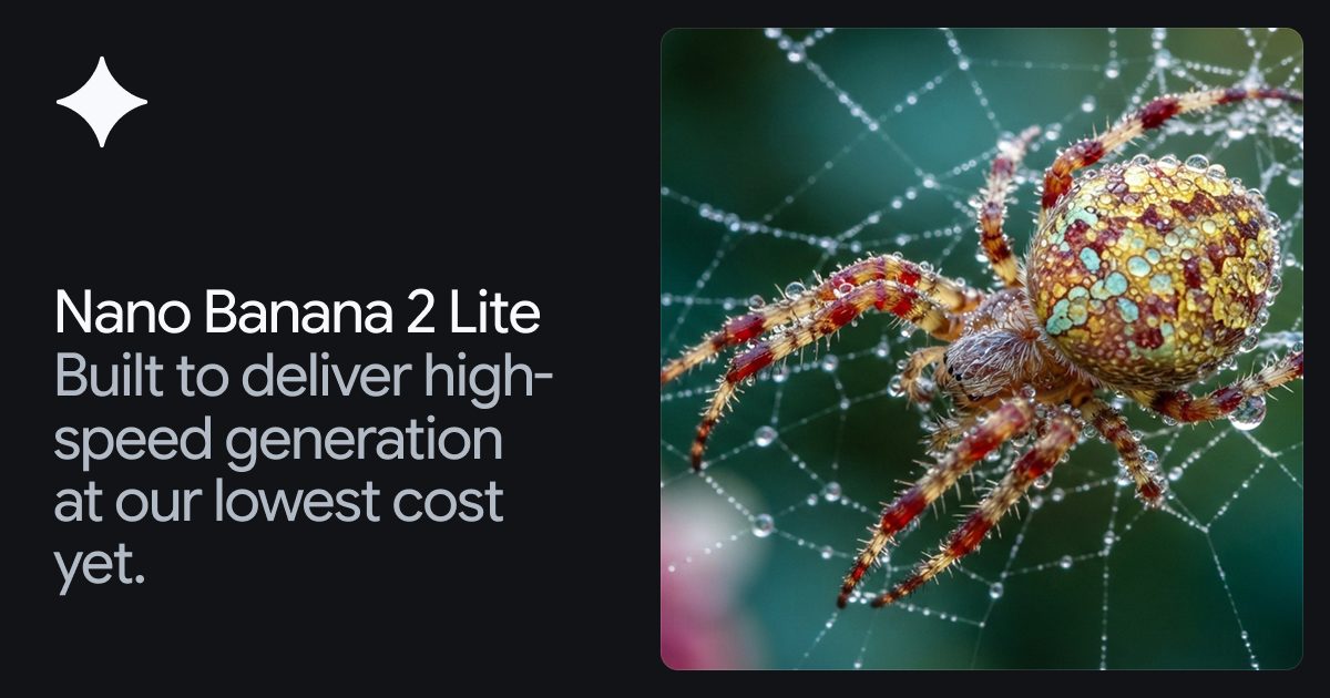 Google lanza Nano Banana 2 Lite, más rápida y liviana