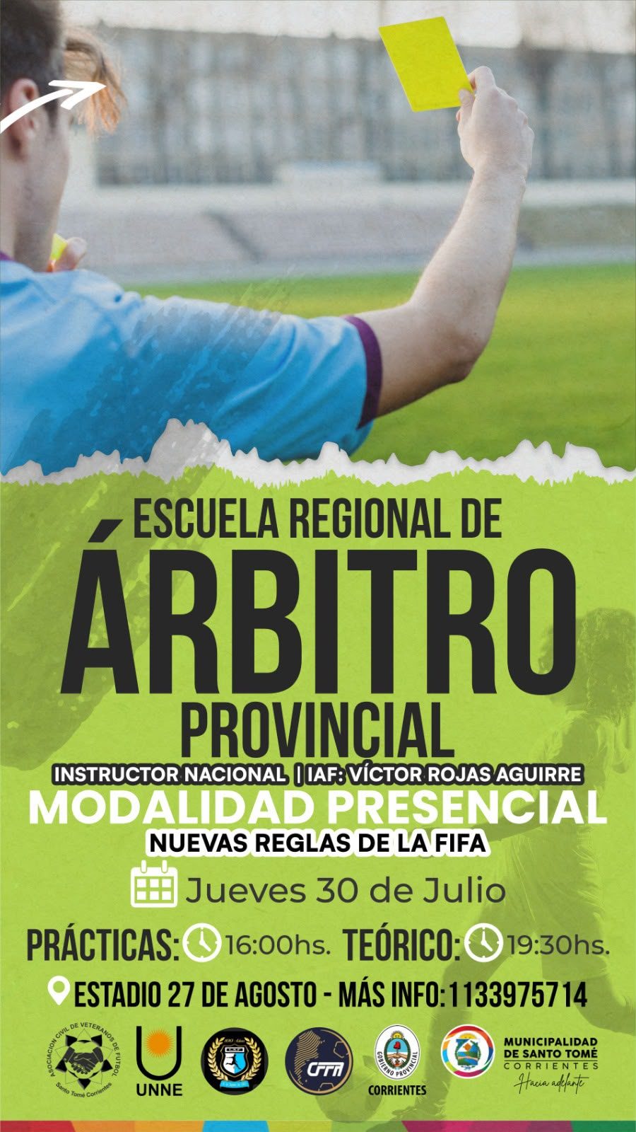 Vuelve la Escuela Regional de Árbitros con clases el jueves