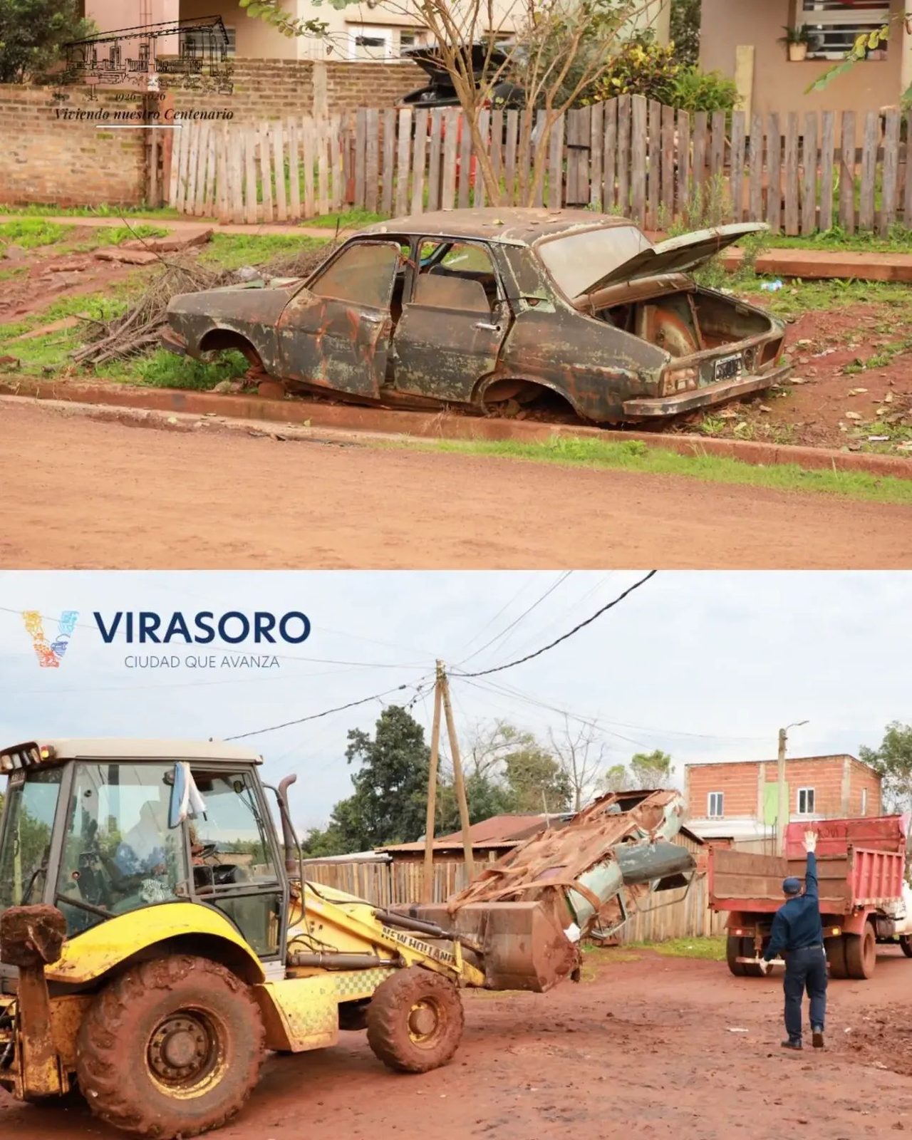 Virasoro retira vehículos abandonados de la vía pública