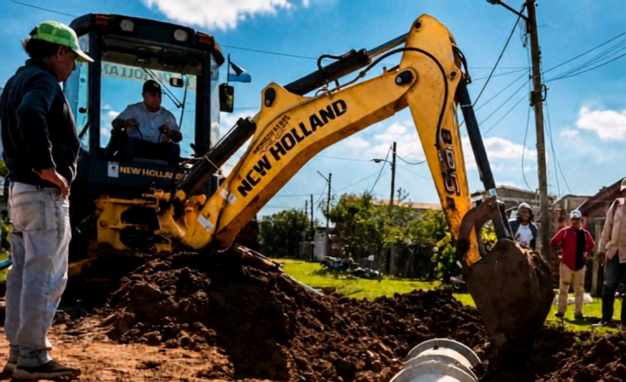 Santo Tomé mejora el desagüe en el barrio Tablada