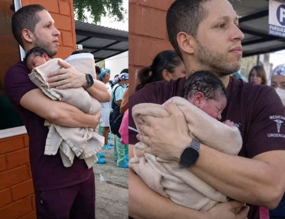 Médico bajó seis pisos con dos bebés en brazos durante el sismo