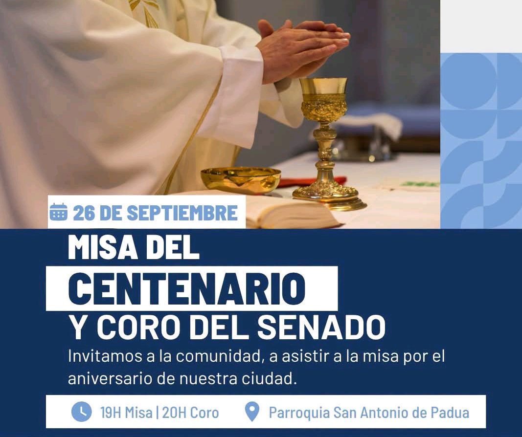Misa y coro por el Centenario en San Antonio de Padua