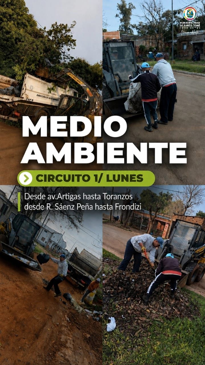 Circuito este lunes en varias calles