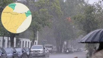 Alerta amarilla por tormentas en Corrientes: lluvias hasta el viernes