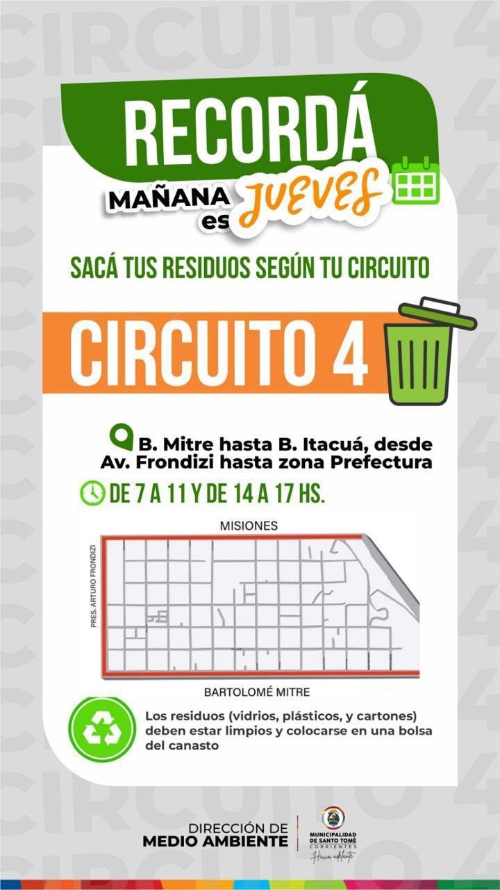 Recolección de residuos: qué barrios se suman este jueves