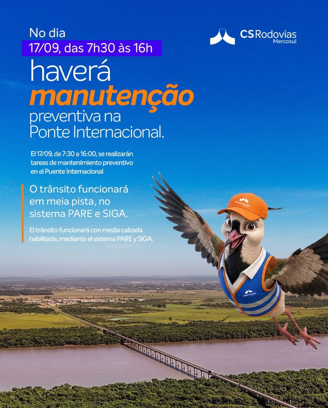 Corte parcial en el Puente Internacional el jueves