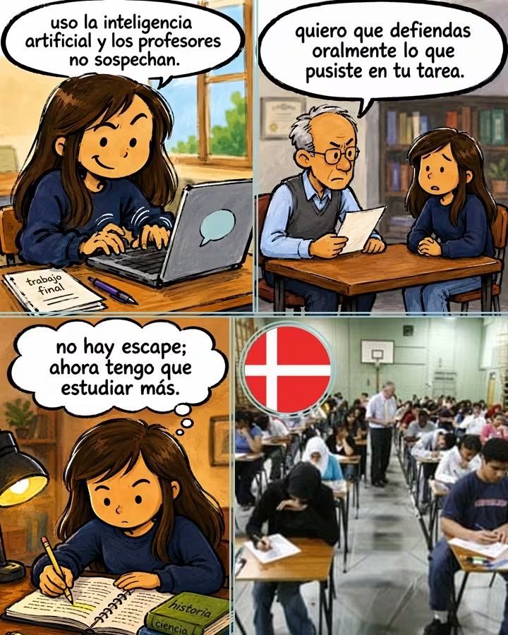 Dinamarca exige defensa oral para frenar la IA en escuelas