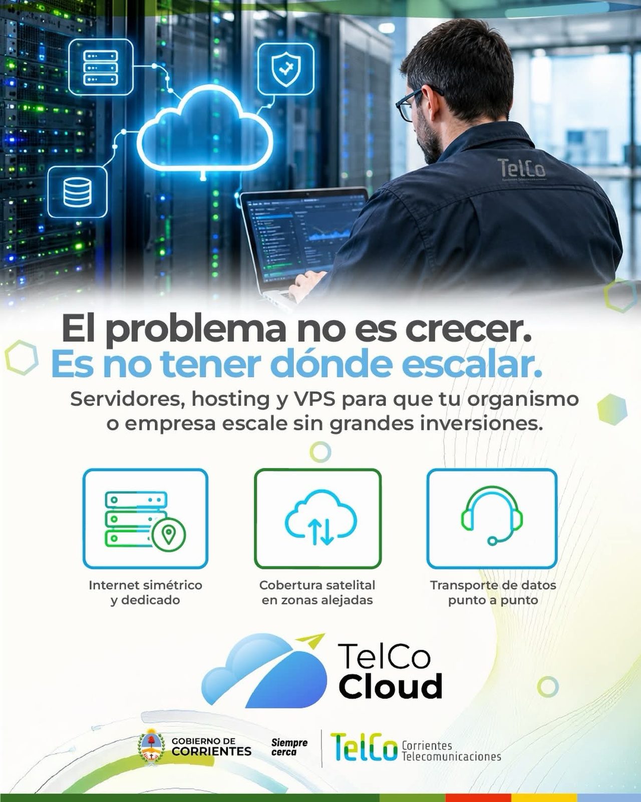 TelCo Cloud lanza infraestructura en la nube desde Corrientes