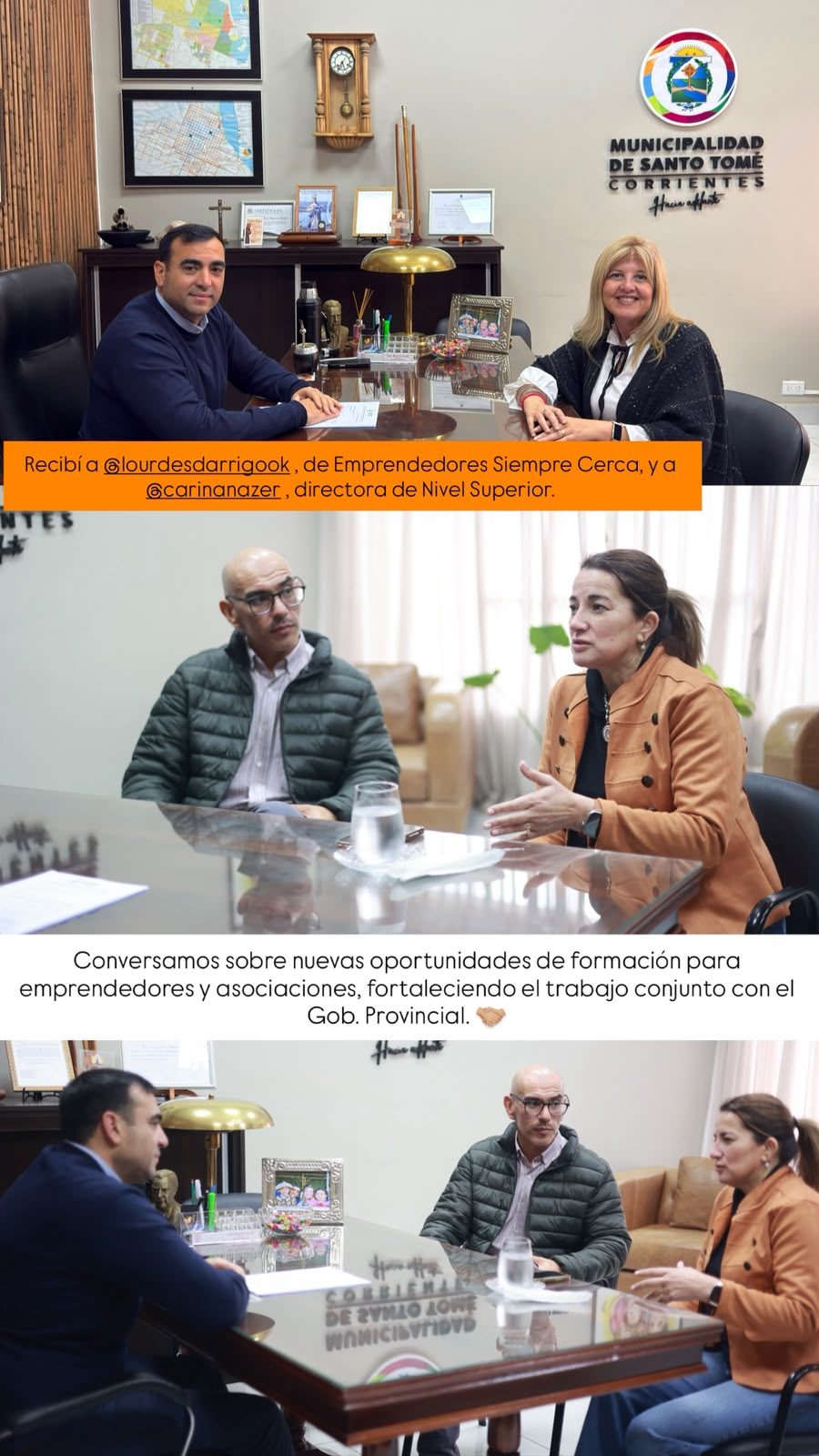 El intendente Suaid se reunió con funcionarias provinciales
