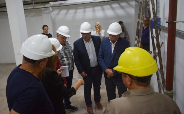 Obras y Salud revisan desagües del Hospital Escuela