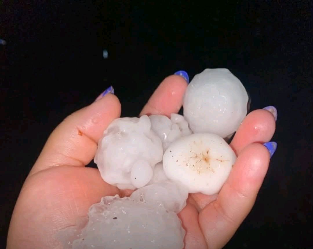 Fuerte tormenta con granizo sorprendió a Posadas