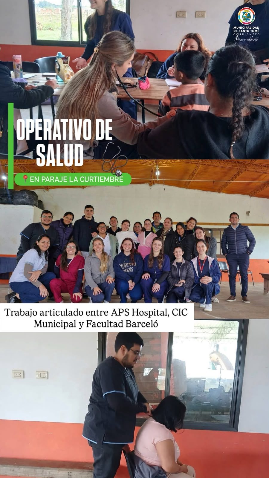 Operativo de salud llevó controles gratuitos a La Curtiembre