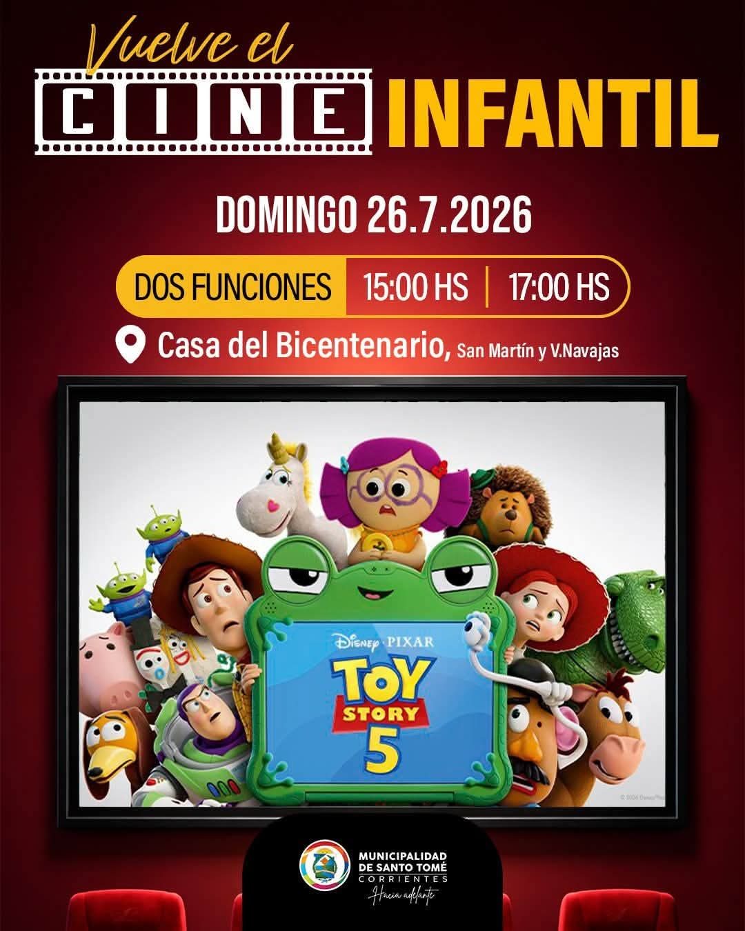 Toy Story 5 llega gratis a la Casa del Bicentenario