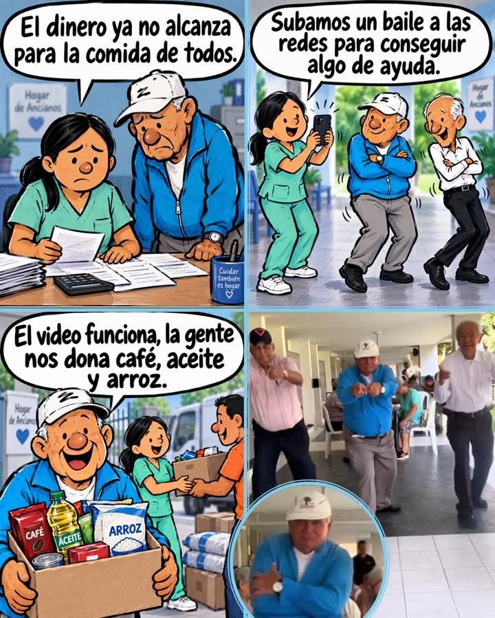 Ancianos de un asilo se hacen virales y logran ayuda