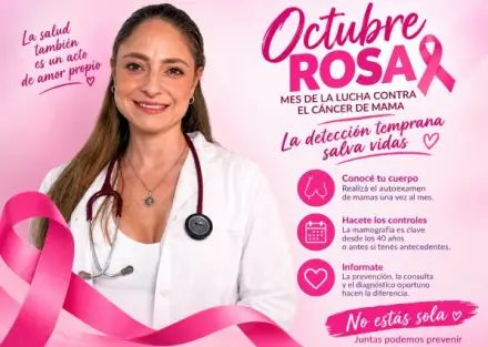 Octubre Rosa: la mamografía anual desde los 40 salva vidas