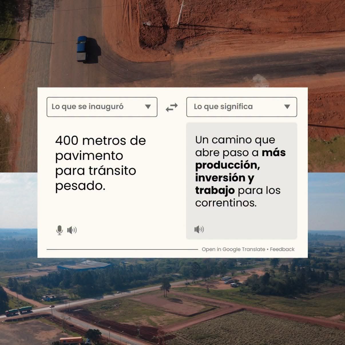 Corrientes pavimentó el acceso a un complejo maderero en Santo Tomé