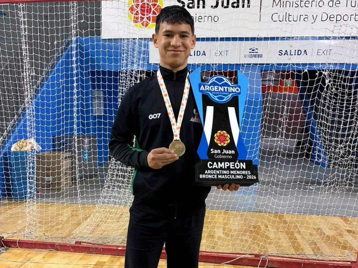Joven de Santo Tomé, campeón argentino de handball