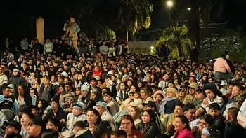 Fan Fest en Corrientes: Argentina vs Inglaterra