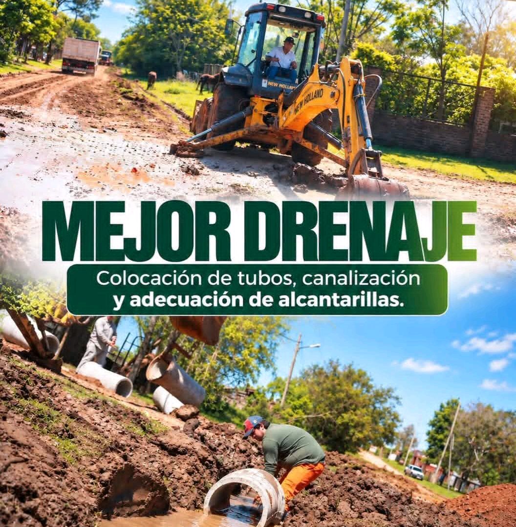 Santo Tomé mejora el desagüe en 9 de Julio y Sarmiento