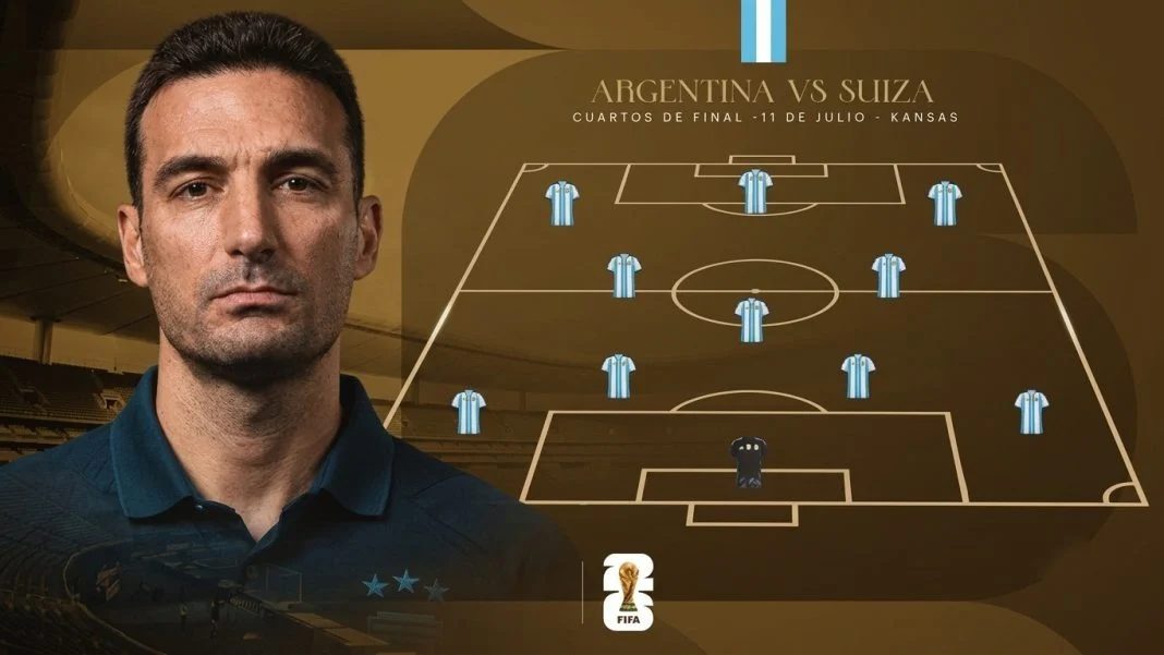 Scaloni define dos dudas para Argentina ante Suiza