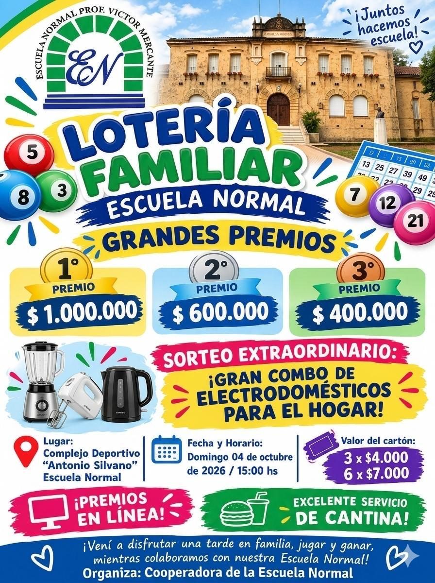 La Escuela Normal organiza una lotería solidaria