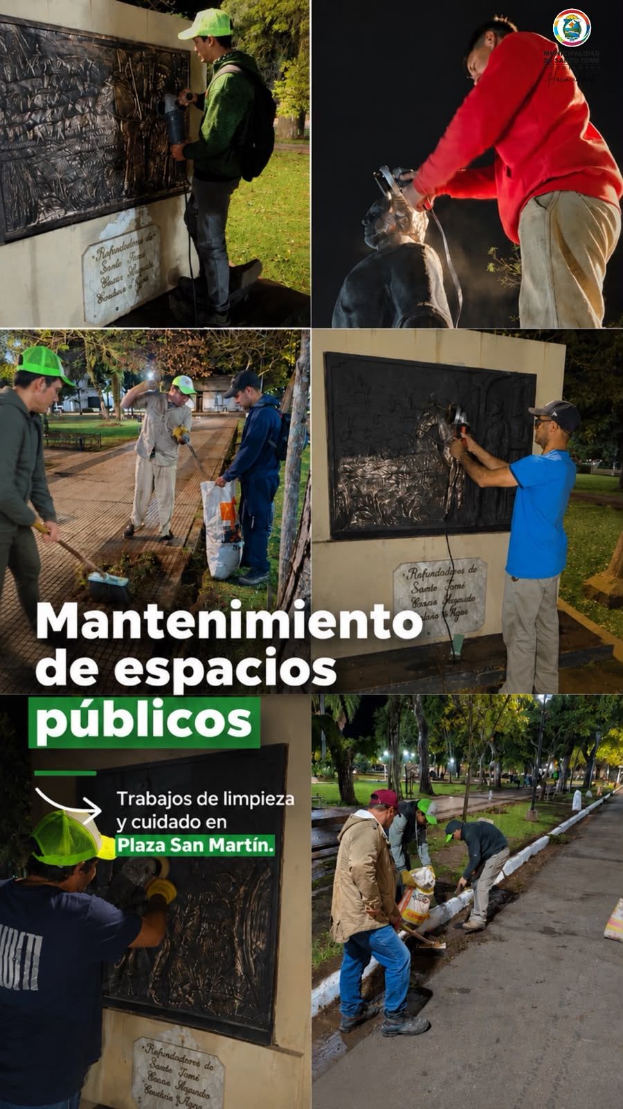 Santo Tomé renueva la Plaza San Martín