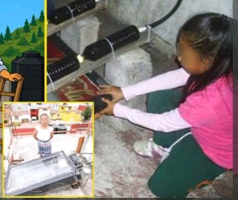 Tiene 8 años e inventó un calentador solar con botellas PET
