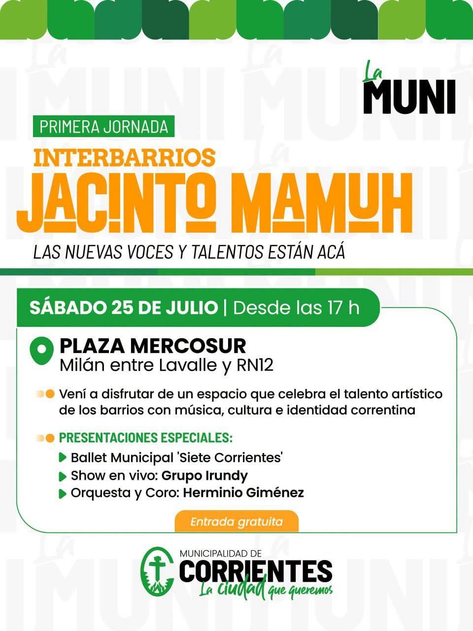 Arranca el Interbarrios "Jacinto Mamuh" en Plaza Mercosur