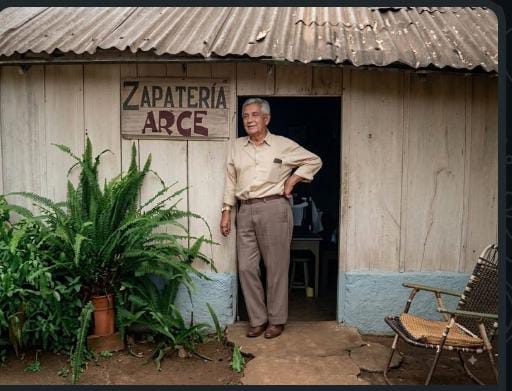 Ernesto Arce, uno de los primeros zapateros de Virasoro